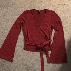 Forever 21 flared sleeved going out shirt
